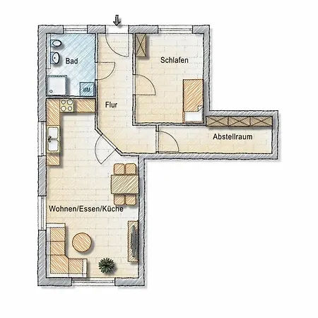 Apartment Ferienwohnung 2404 App 1 In Burhave